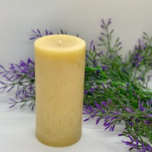 beeswax candle pillar